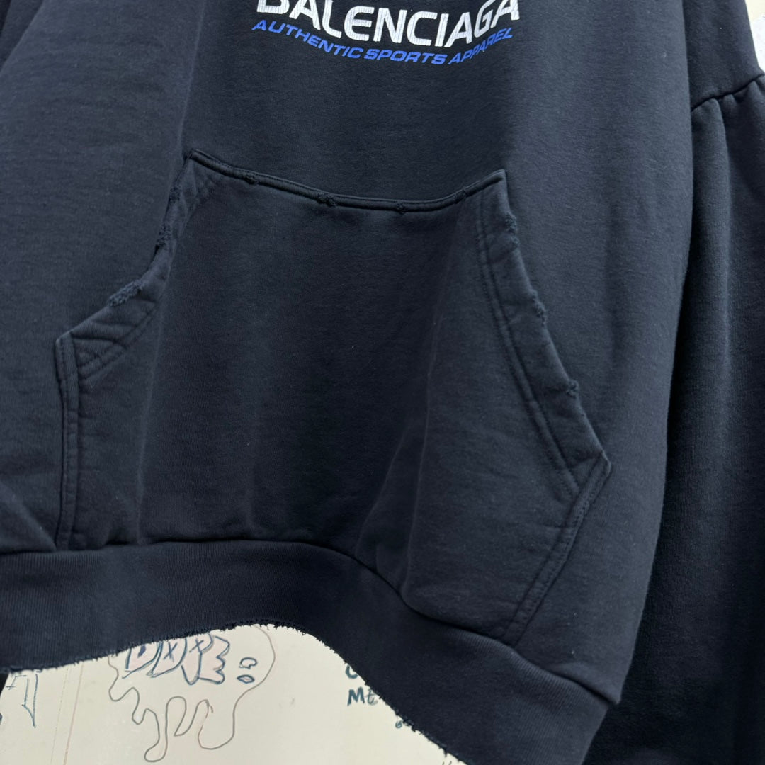 BALENCIAGA Sporty logo oversized hoodie