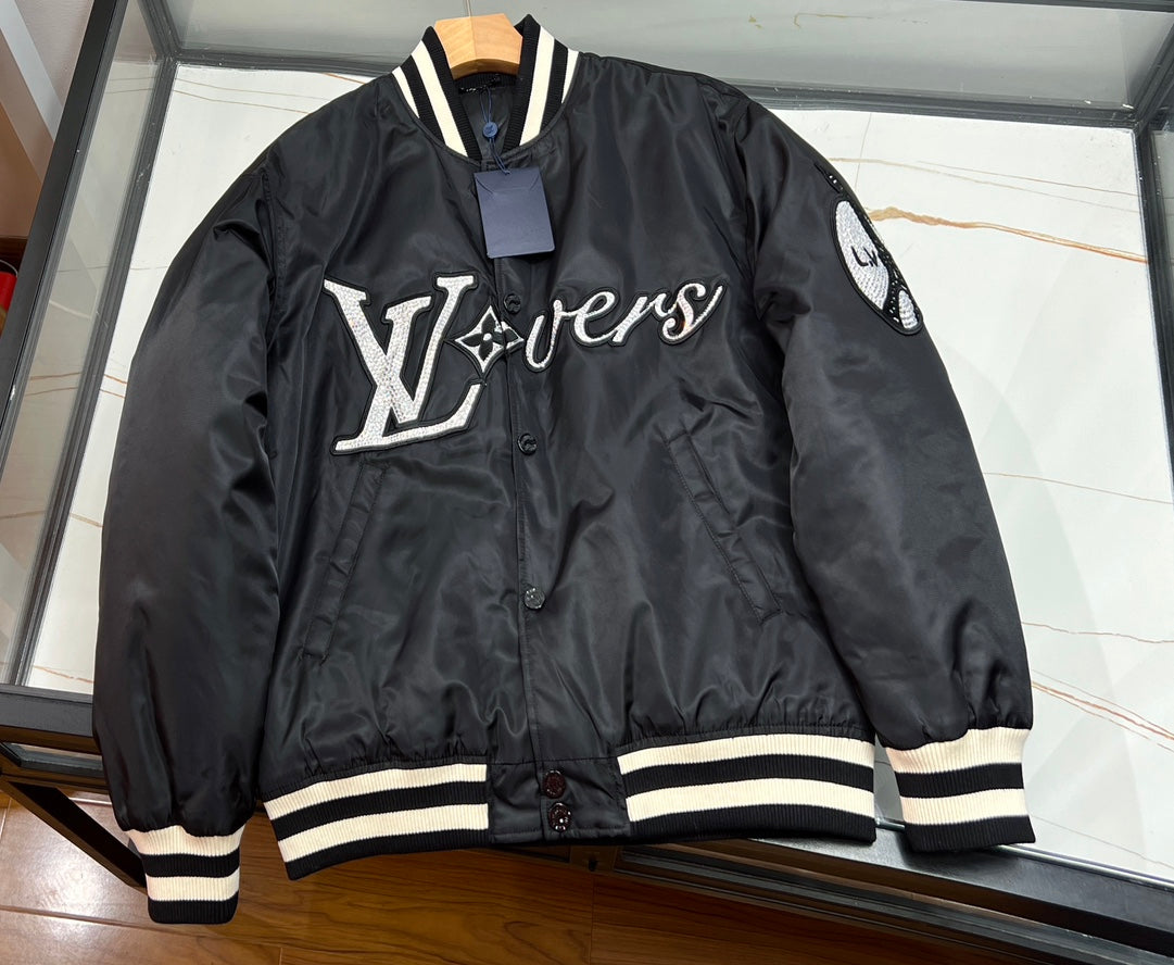 Louis Vuitton SS24 Embroidered Nylon Baseball Blouson Jacket