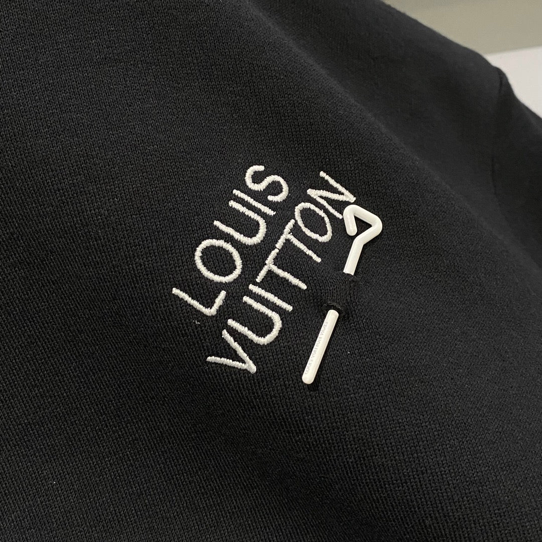 LV embroidery signature hoodie