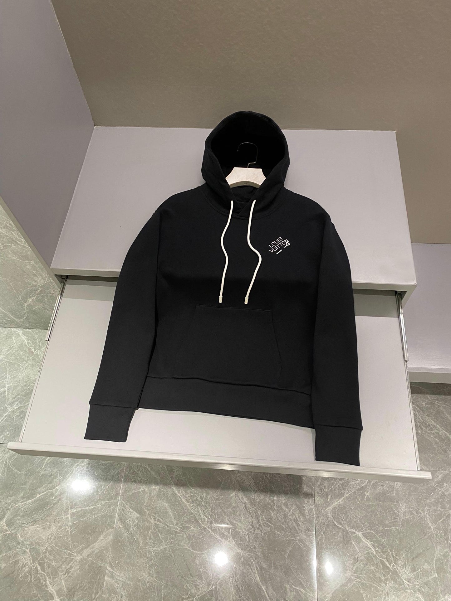 LV embroidery signature hoodie