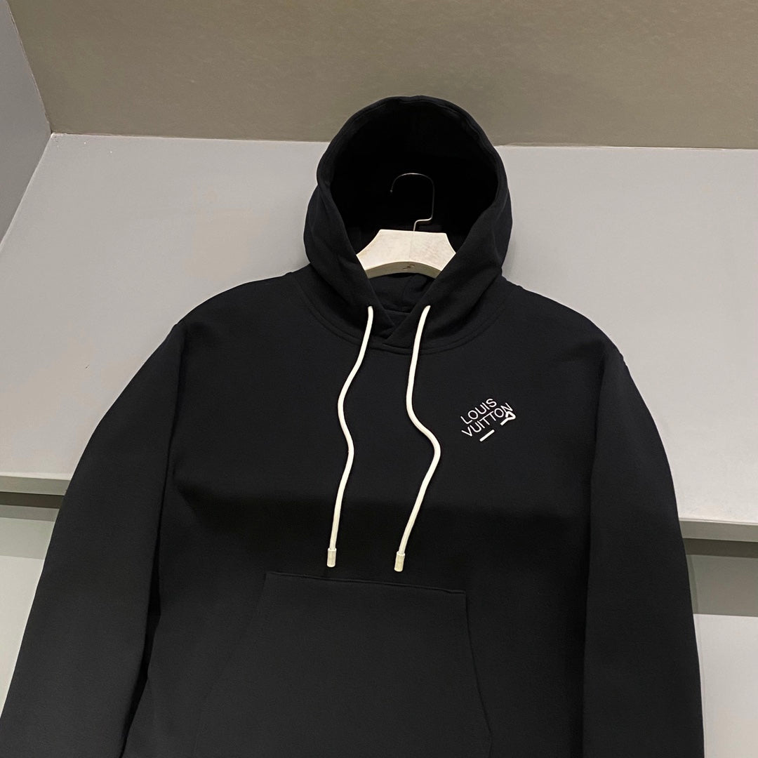 LV embroidery signature hoodie