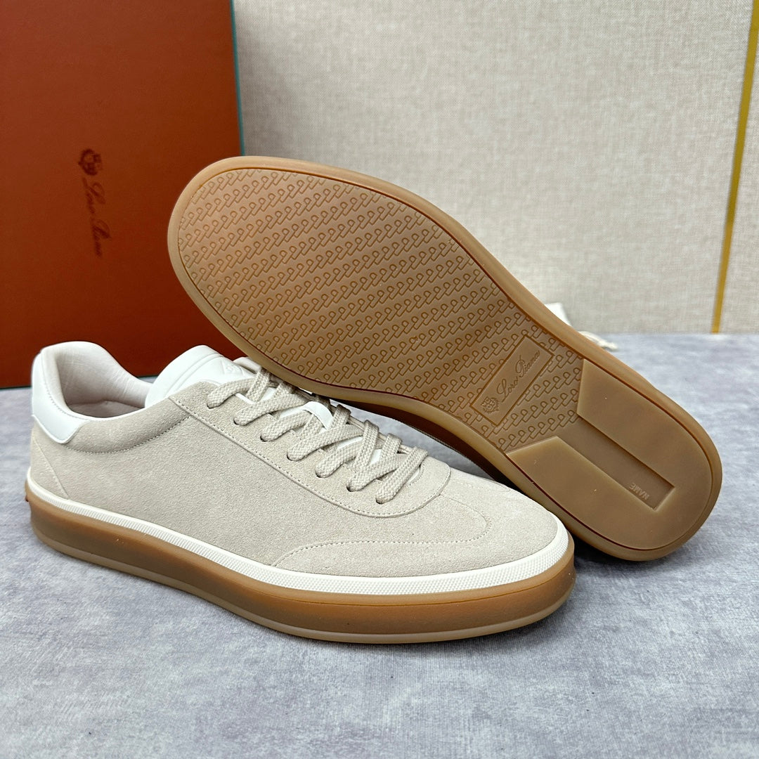 Loro Piana low suede casual sneakers