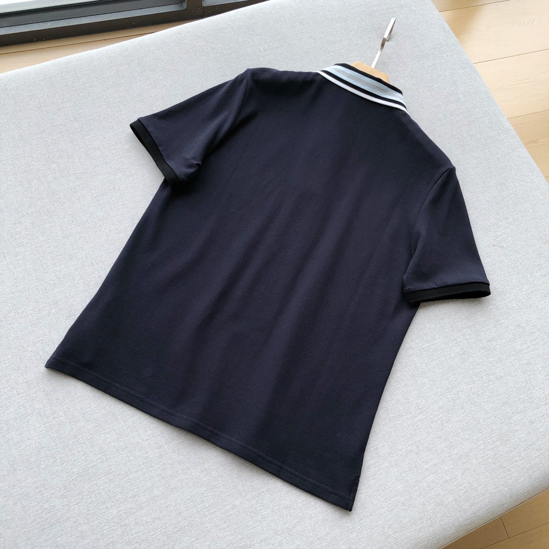 GUCCI COTTON POLO SHIRT WITH EMBROIDERY