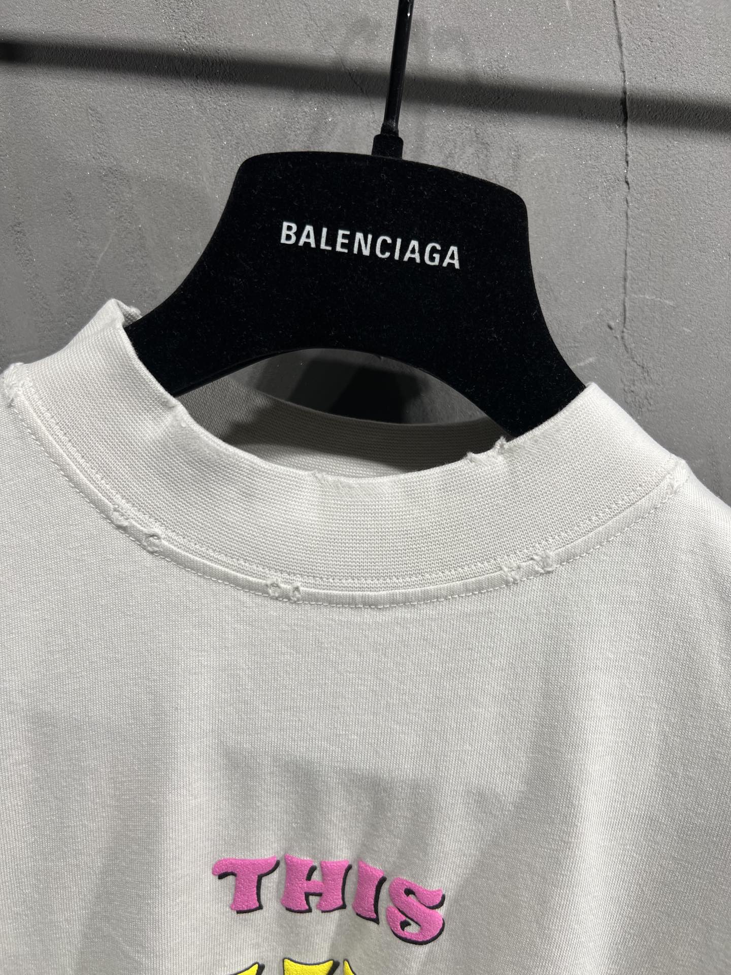 Balenciaga NOT BEEN DONE T-SHIRT OVERSIZED IN OFF WHITE