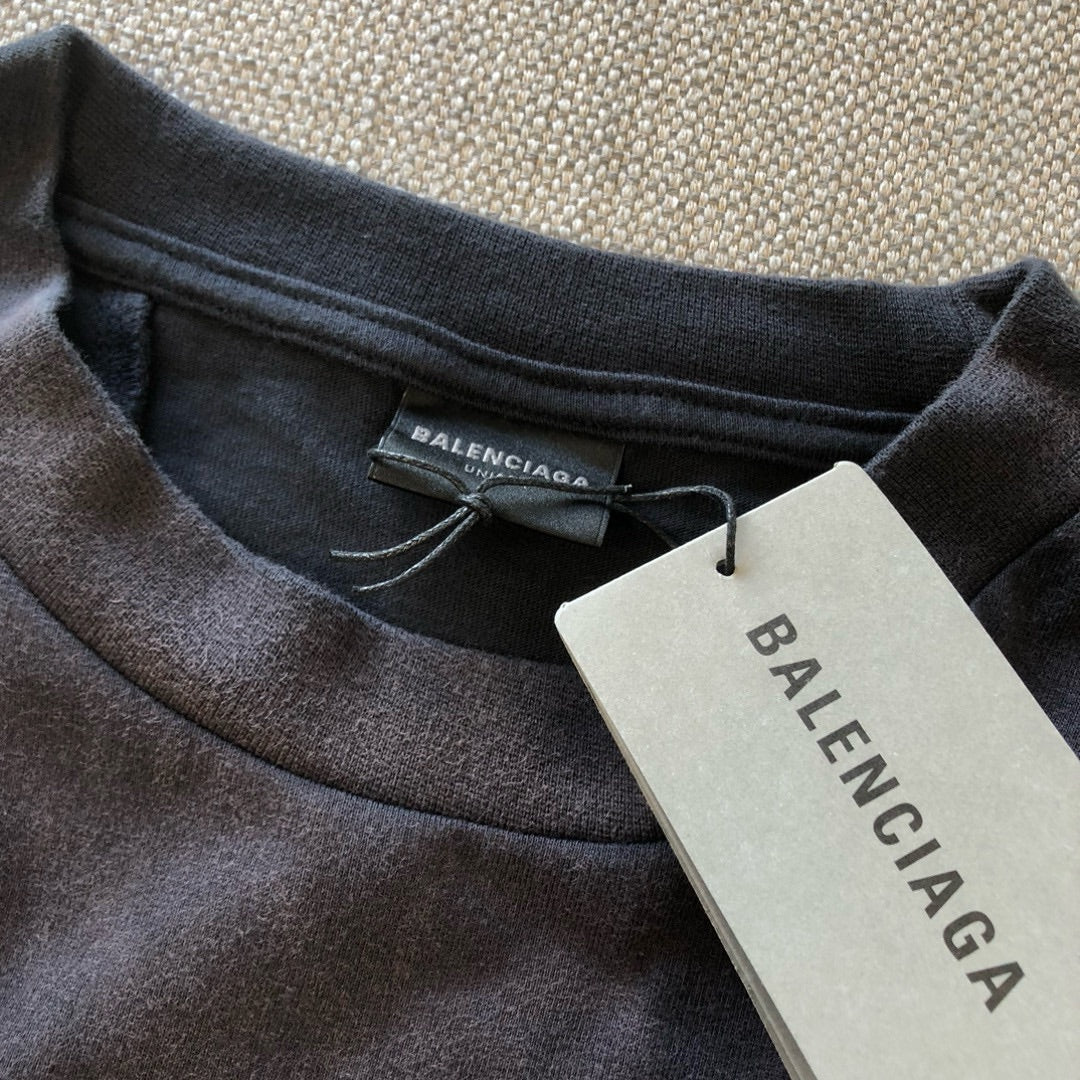 Balenciaga UNITY SPORTS ICON BIKER T-SHIRT OVERSIZED IN BLACK