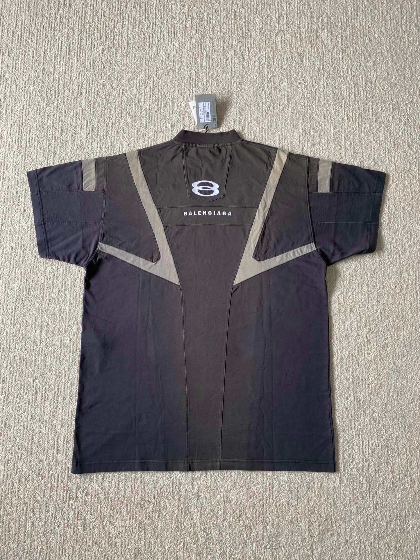 Balenciaga UNITY SPORTS ICON BIKER T-SHIRT OVERSIZED IN BLACK