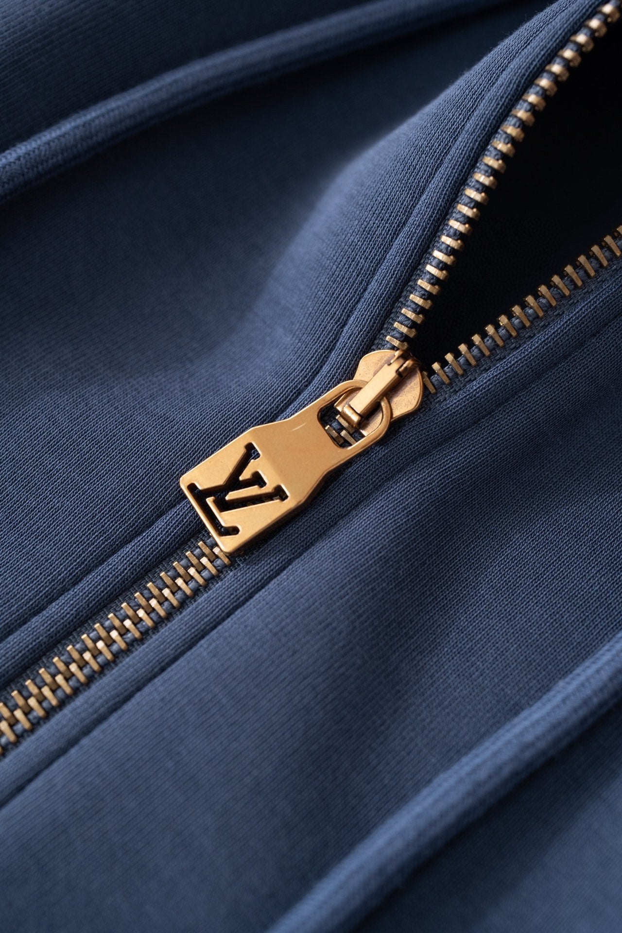 LV Embroidered Jersey Zip-Through Hoodie 1AFRAZ