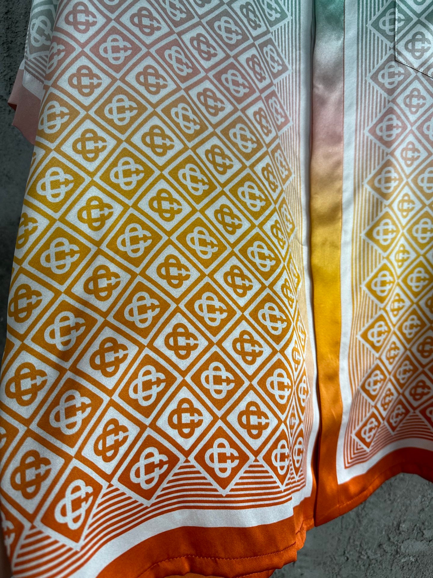 Casablanca ss24 Gradient Monogram Silk Shirt