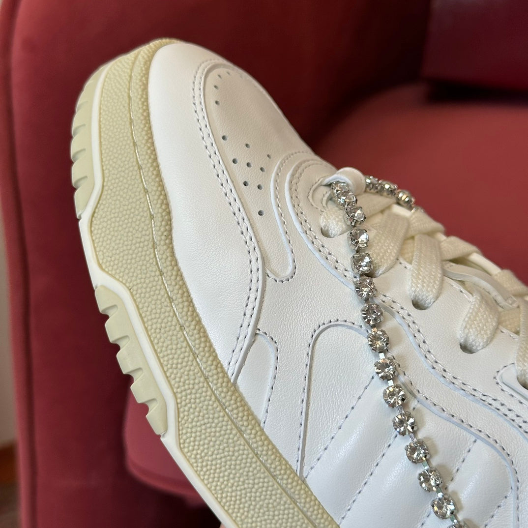 GG Wmns Re-Web Sneaker 'White Crystal Chain'