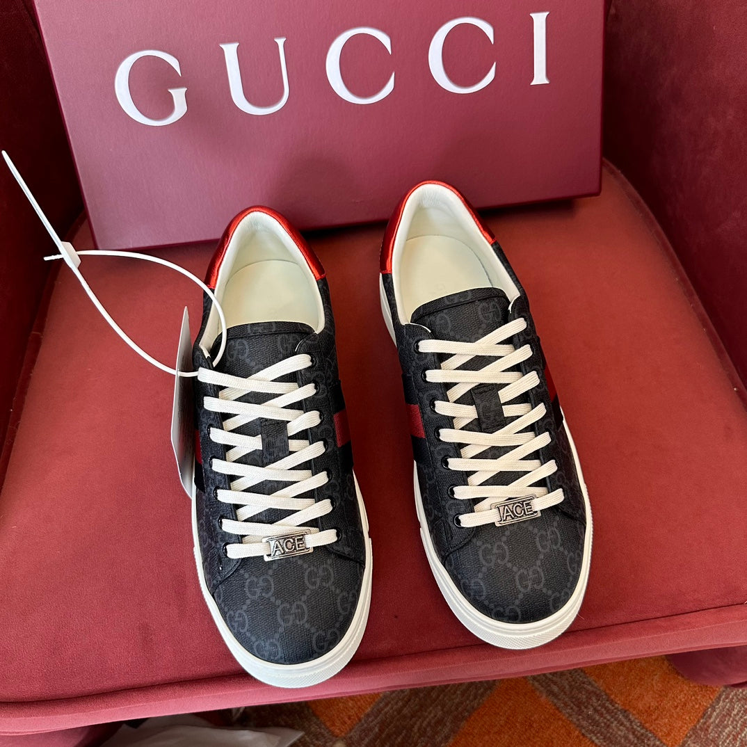 GG Men's Ace sneakers with Web Black