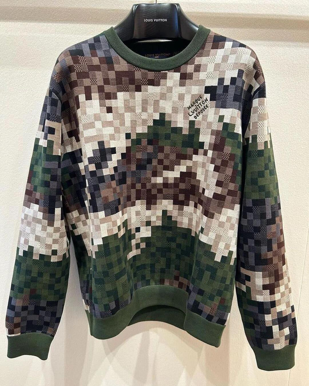 LV Damier Cotton Jacquard Pullover 1AFIVT