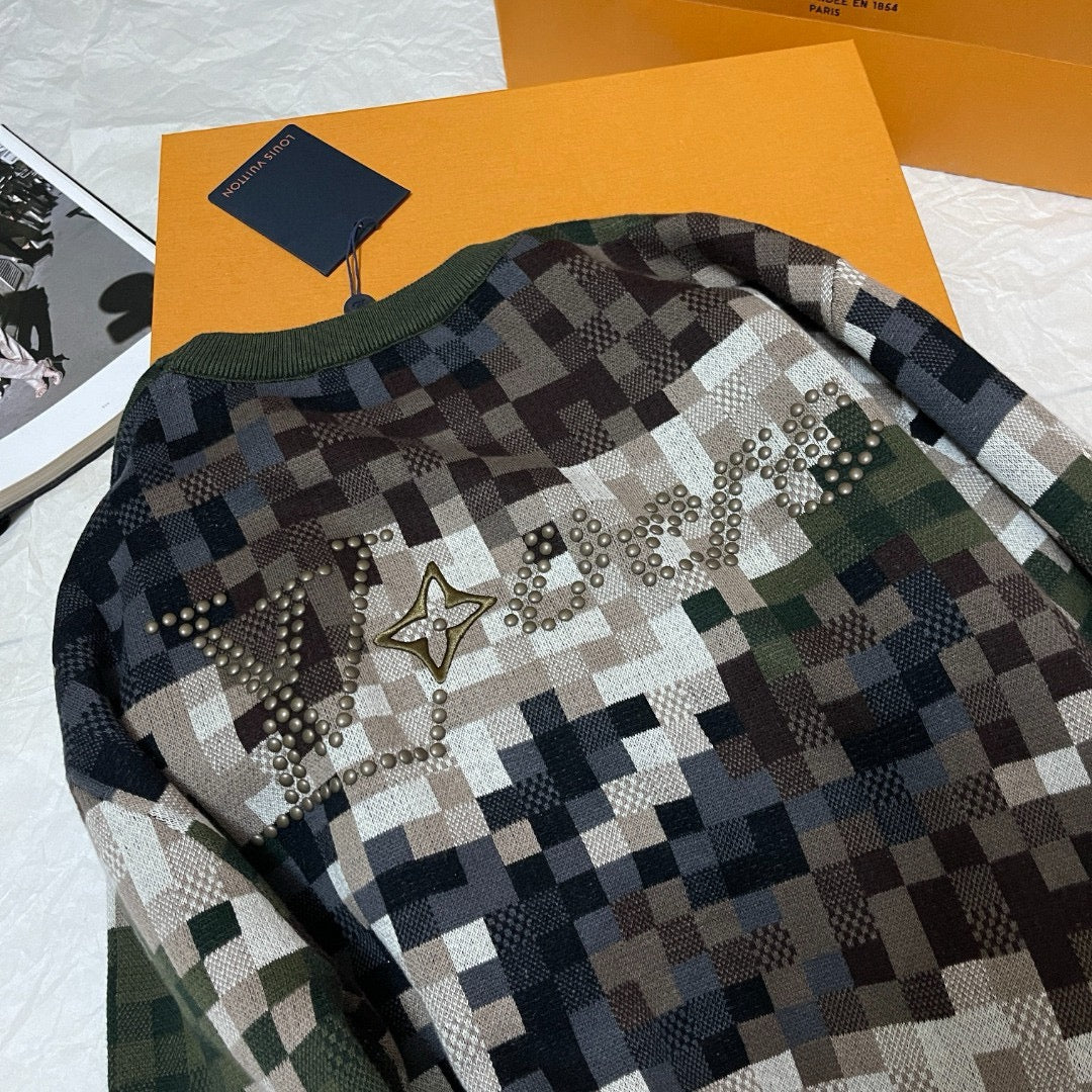 LV Damier Cotton Jacquard Pullover 1AFIVT