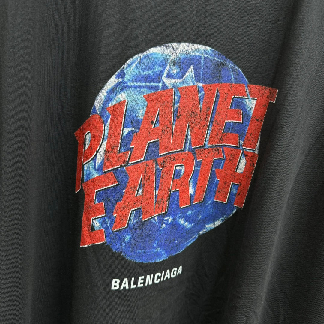 BB Men's Planet Earth T-shirt Oversized in Black