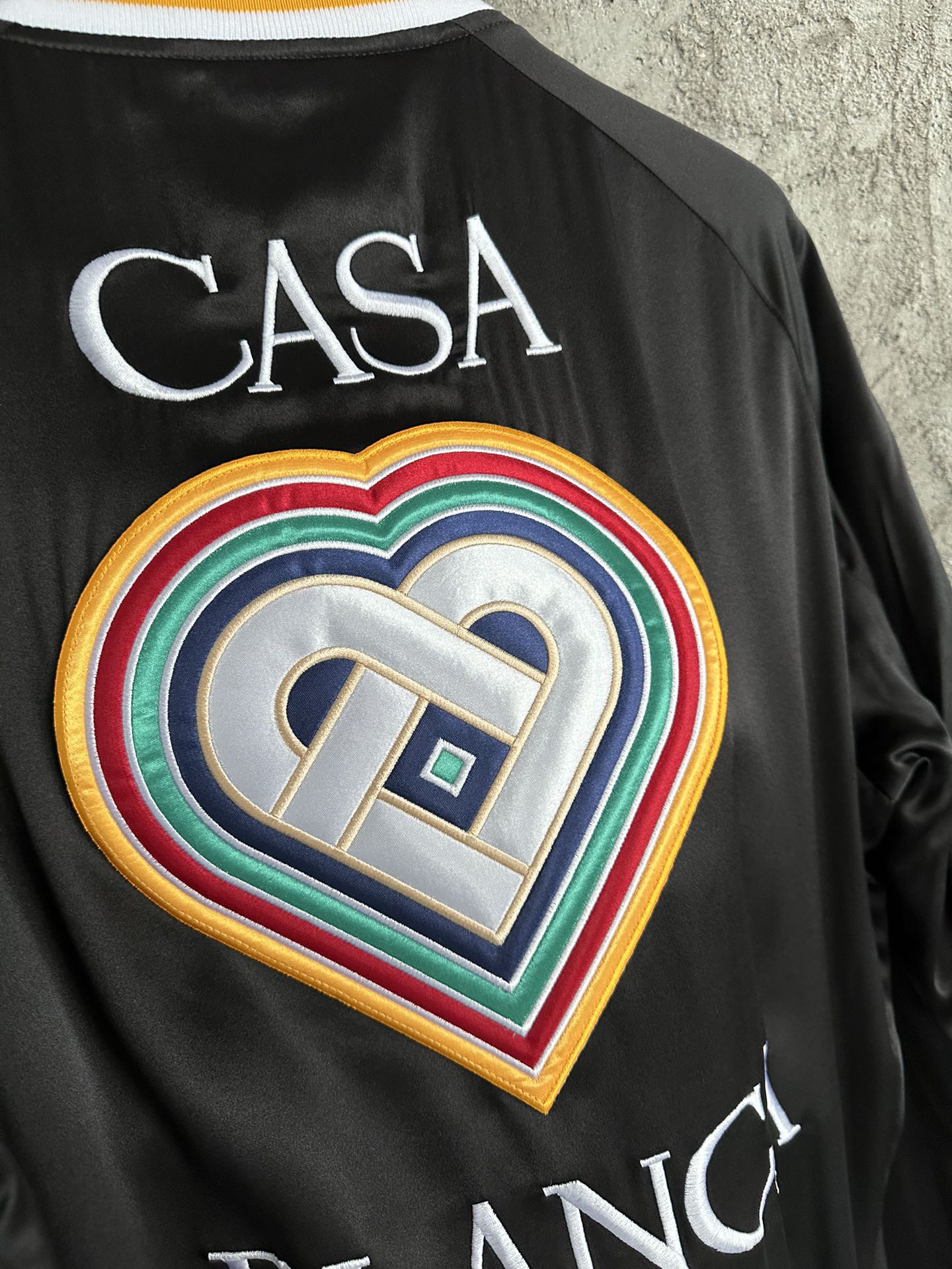 Casablanca Black Souvenir Bomber Jacket