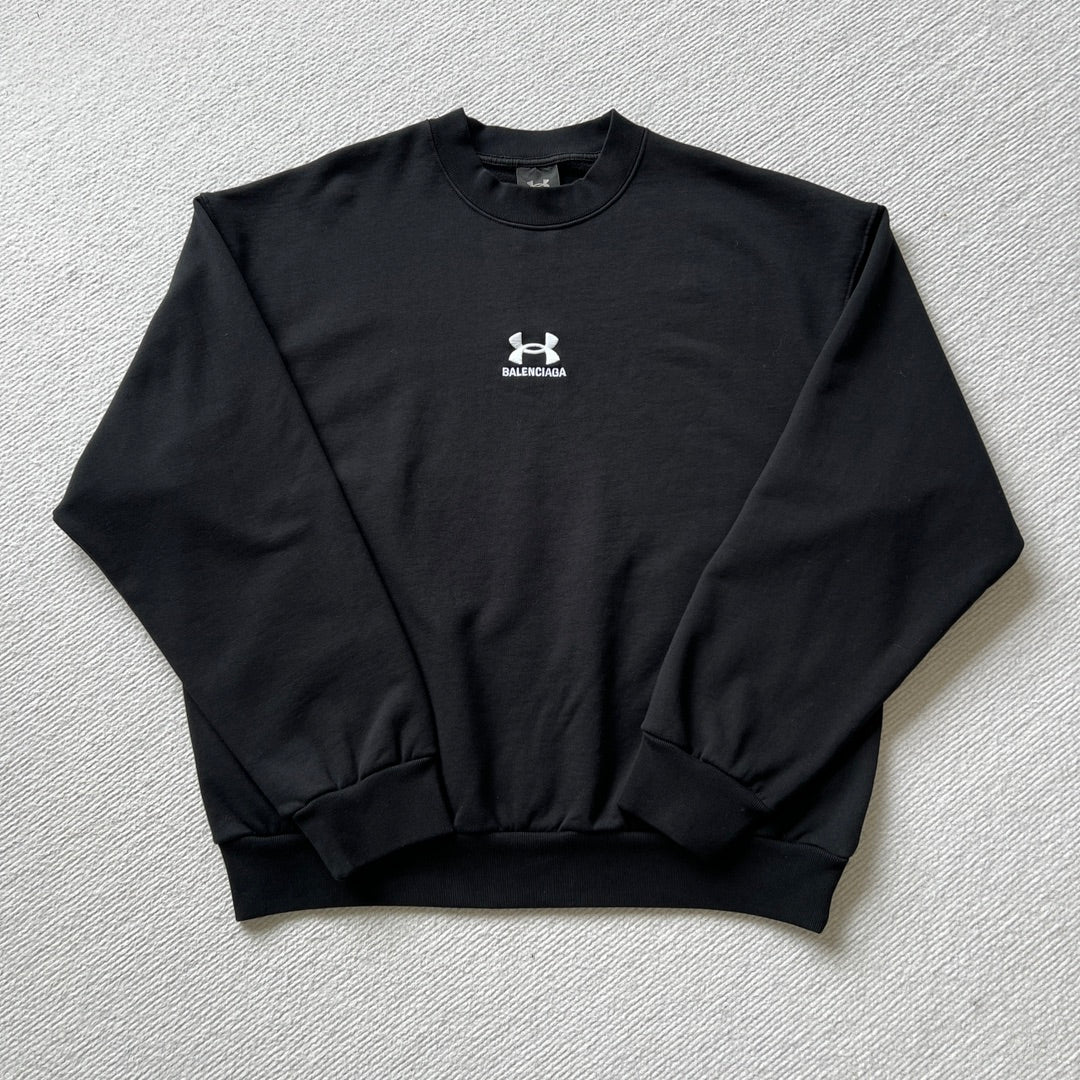 BB Men's Under Armour® L/S Shirt Oversized in Black/white