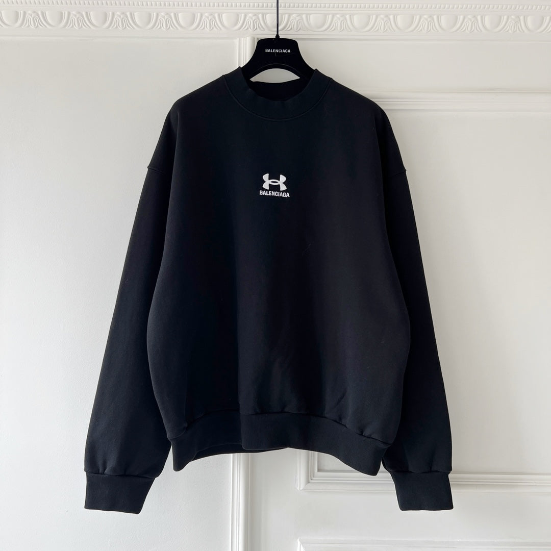 BB Men's Under Armour® L/S Shirt Oversized in Black/white