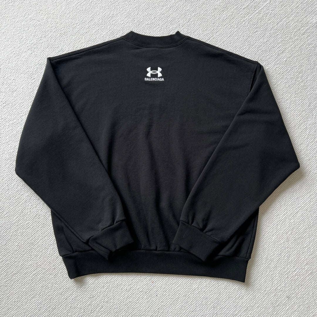 BB Men's Under Armour® L/S Shirt Oversized in Black/white