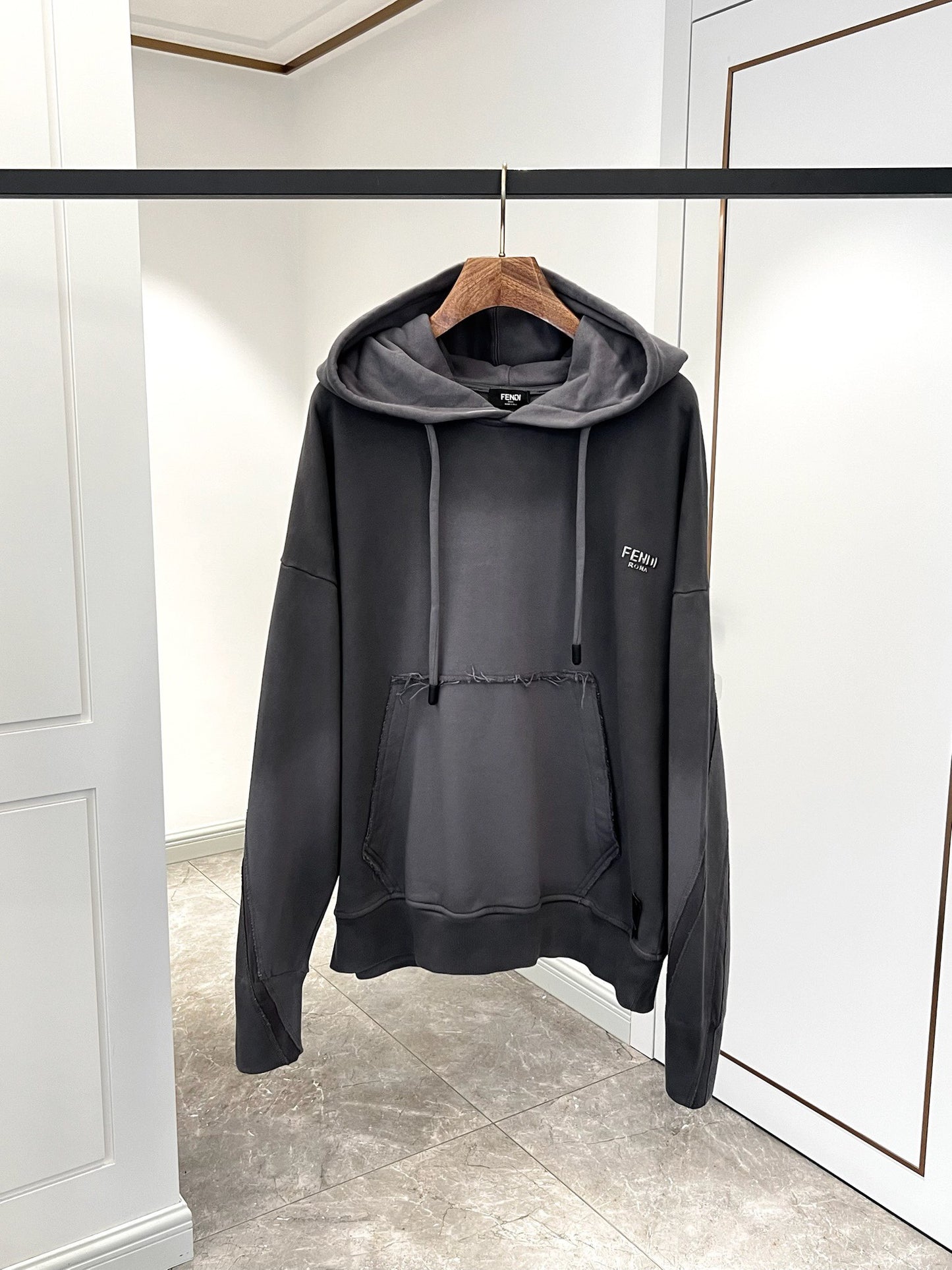 Fendi Gray jersey sweatshirt