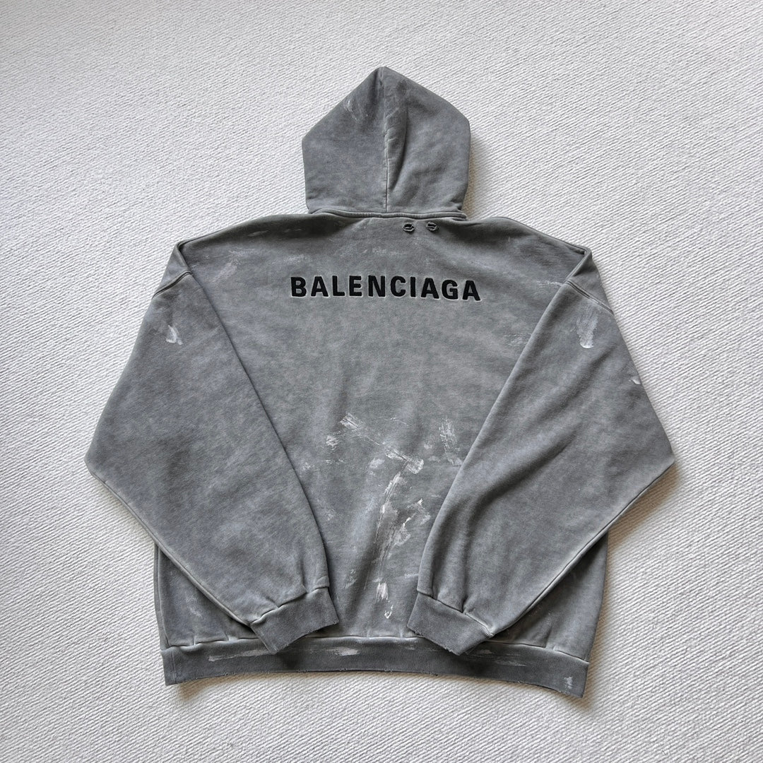 BB Men's Back Hoodie Medium Fit in Grey