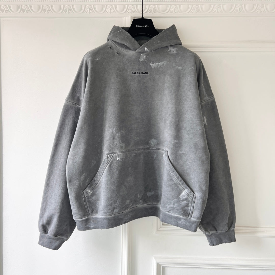 BB Men's Back Hoodie Medium Fit in Grey