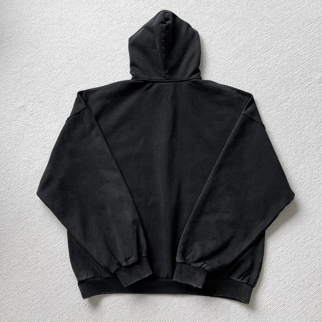 BB Men's 3b Liquified Hoodie Large Fit in Black/grey