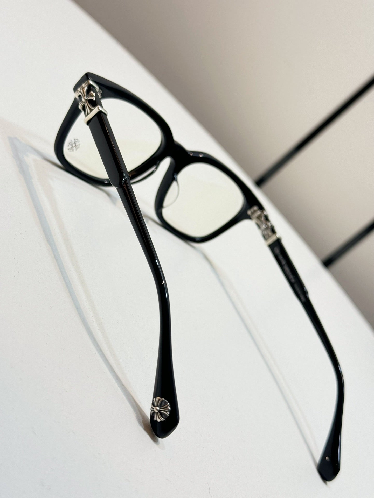 CHROME HEARTS COX UCKER BLACK/SILVER GLASSES