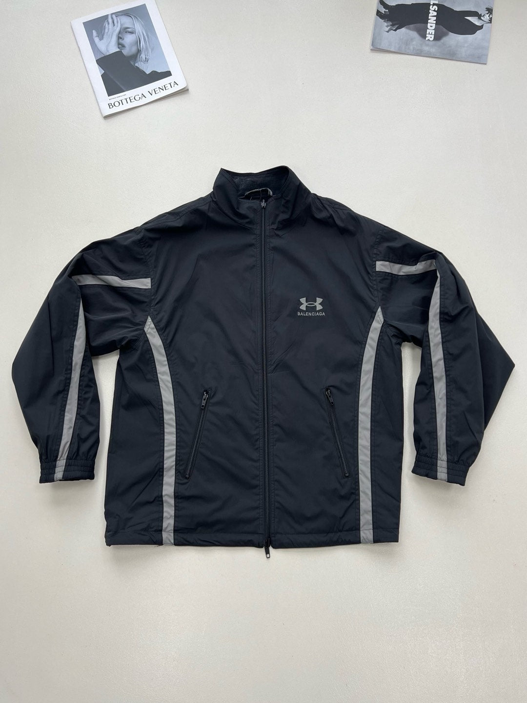BB Men's Under Armour® Reversible Tracksuit Jacket in Black