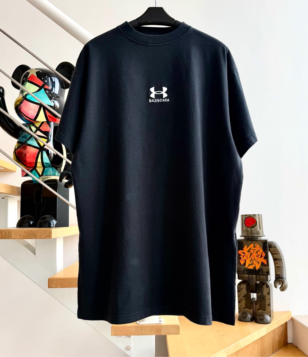 bb Men's Under Armour® T-shirt Oversized in Black/white