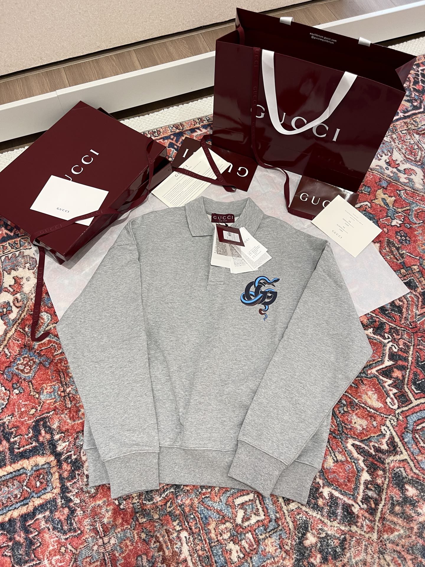GG Printed cotton jersey sweatshirt Cruise 2025