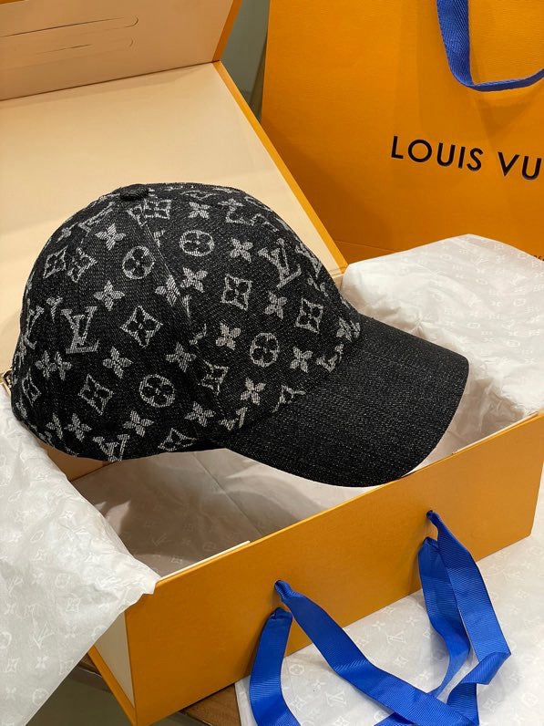 LV Denim monogram cap