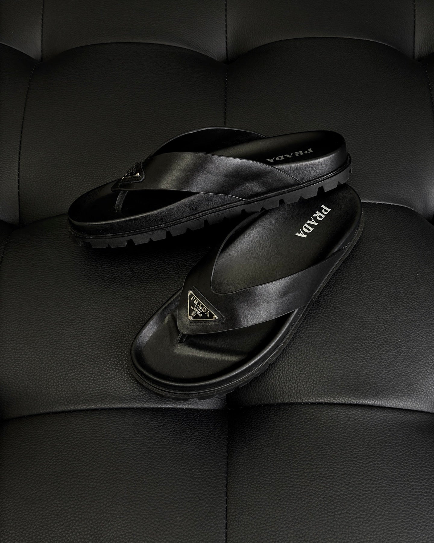 Prada Rubber thong sandals