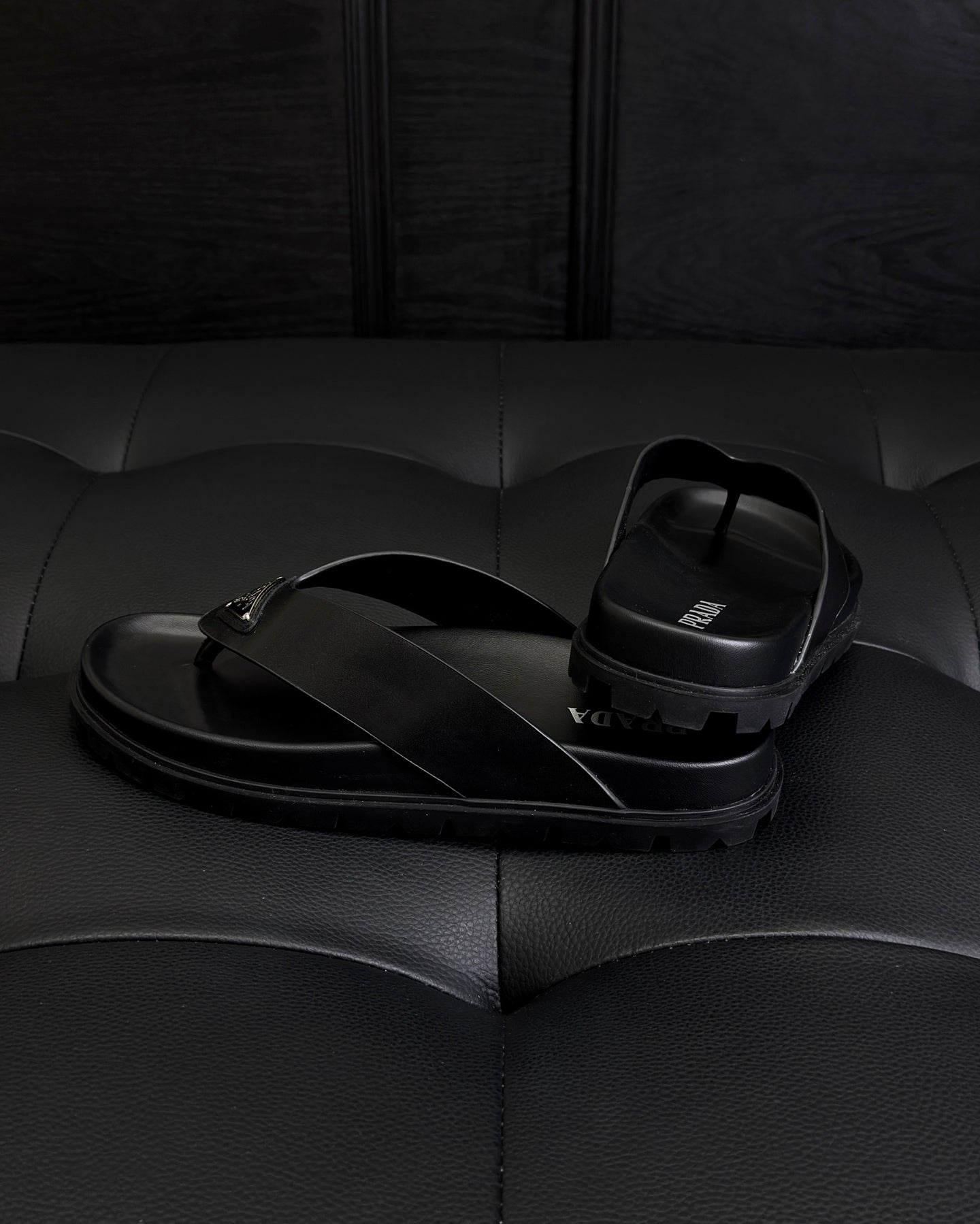 Prada Rubber thong sandals