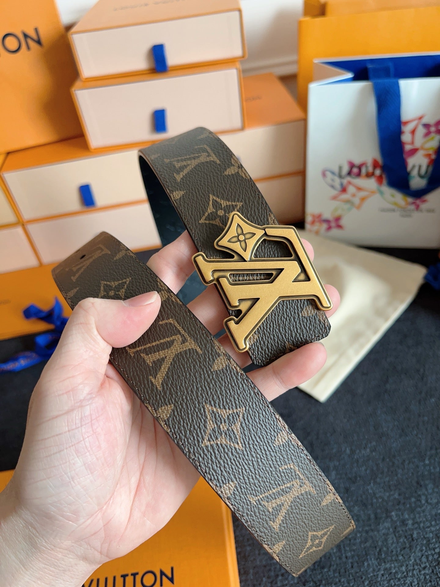 LV Flower 40mm Reversible Belt