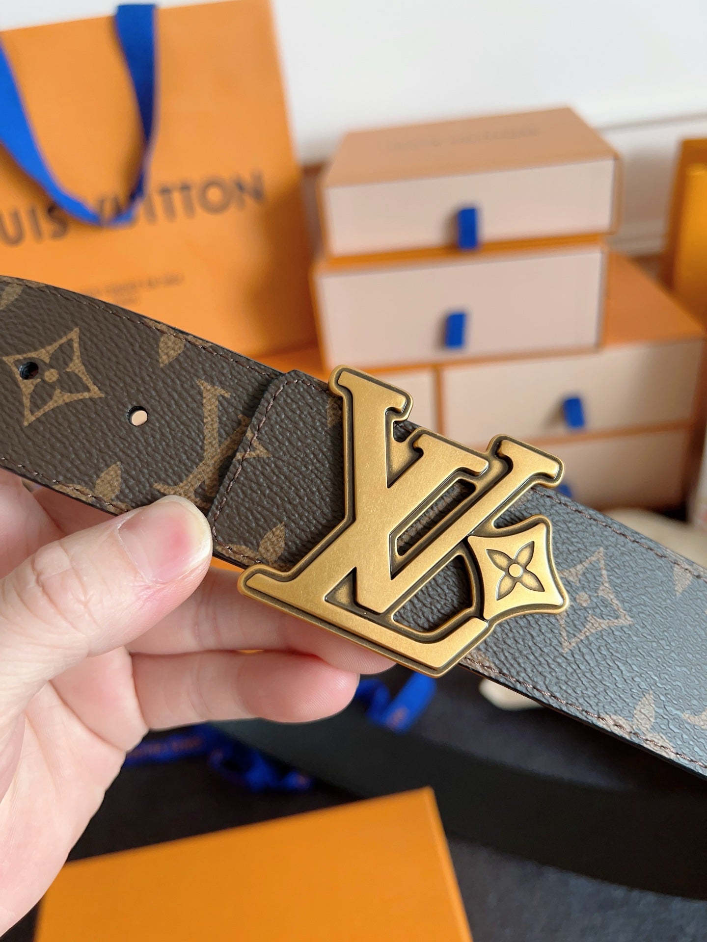 LV Flower 40mm Reversible Belt