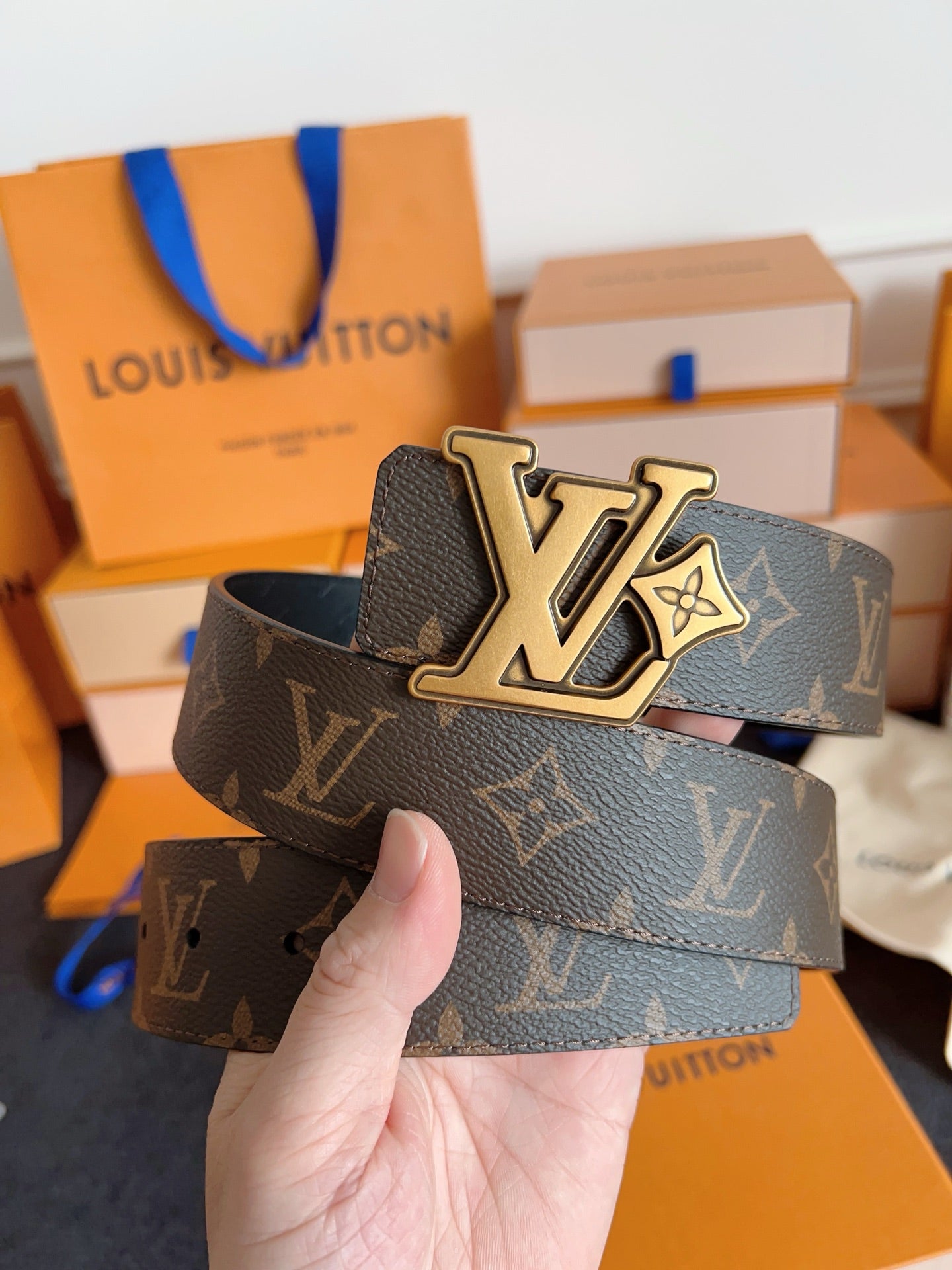 LV Flower 40mm Reversible Belt