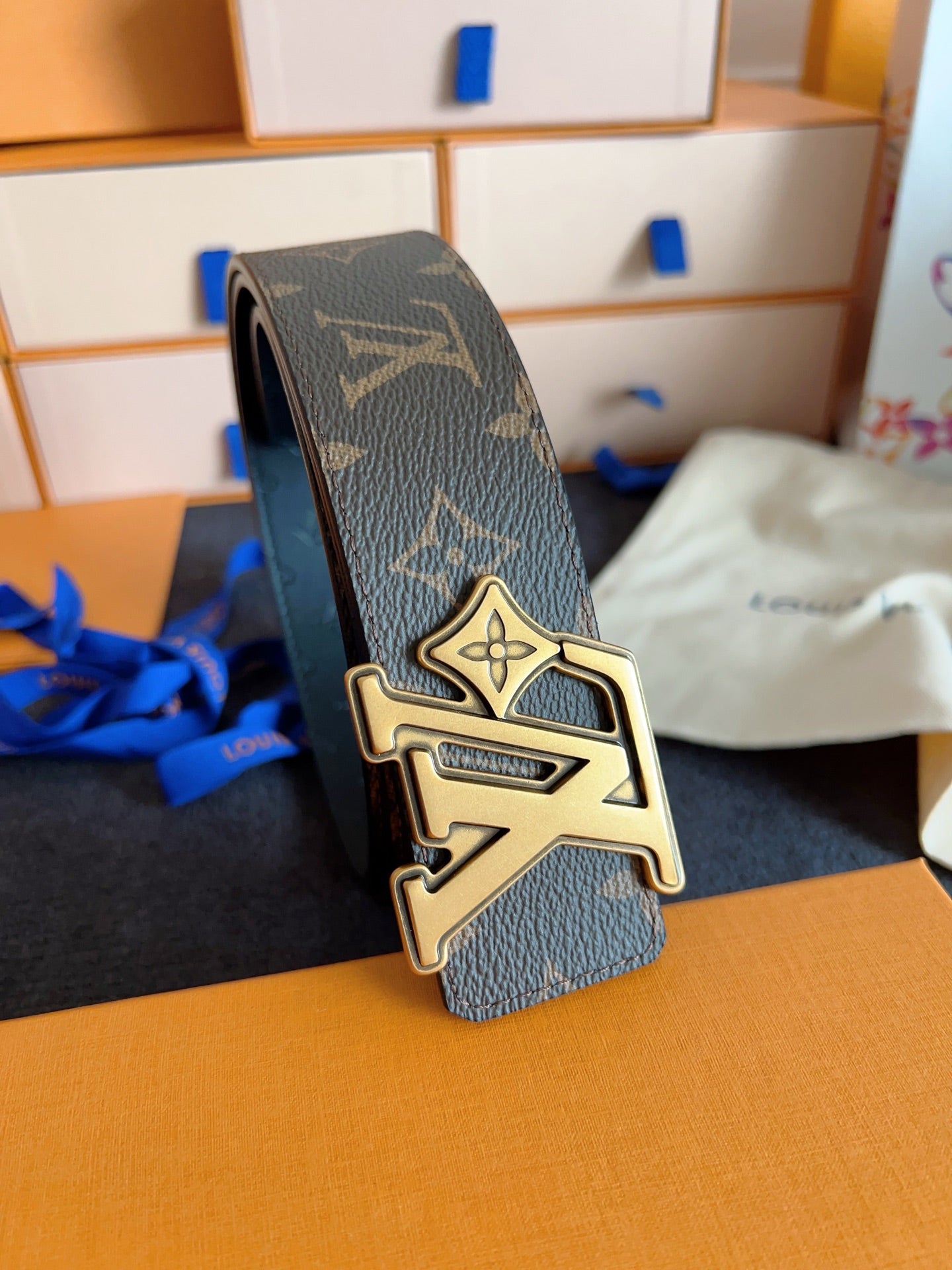 LV Flower 40mm Reversible Belt