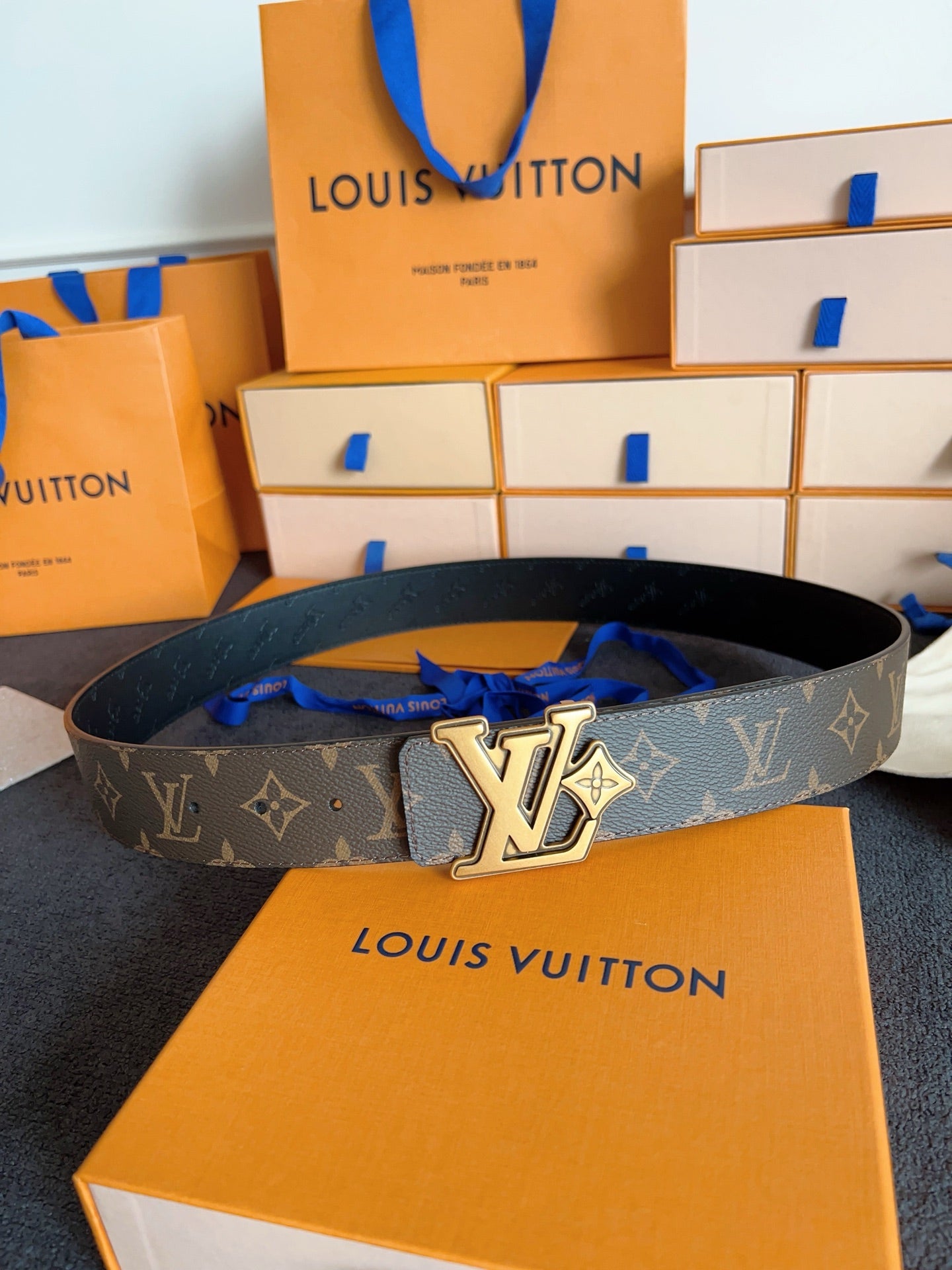 LV Flower 40mm Reversible Belt
