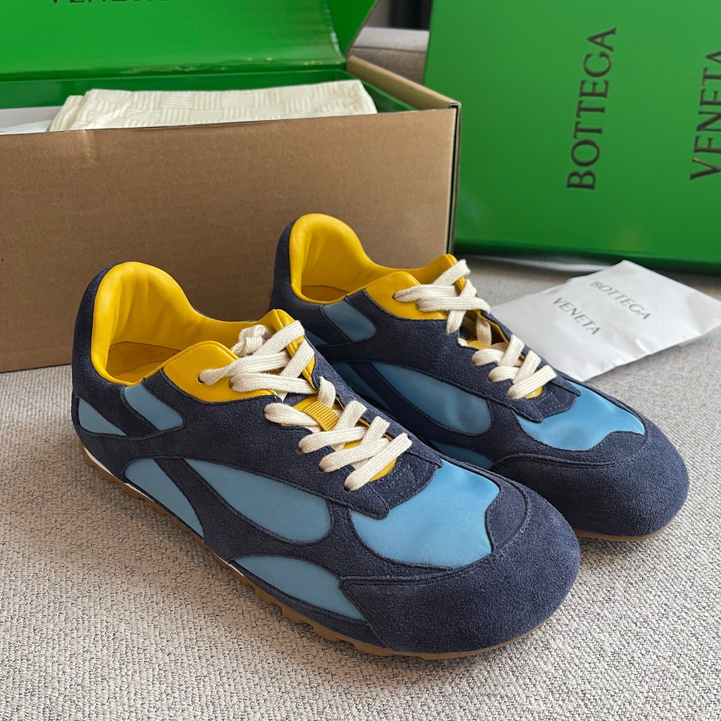 Bottega Veneta Orbit Flash Sneakers Blue