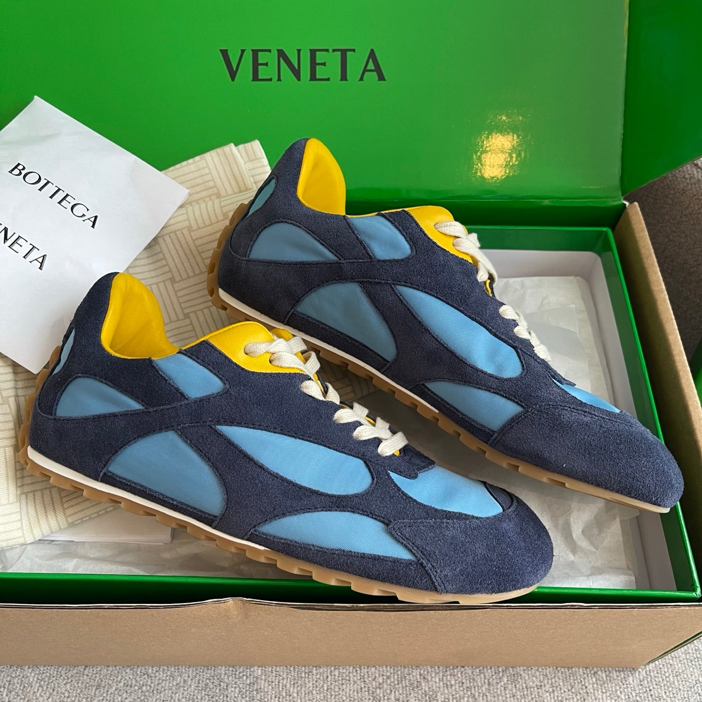 Bottega Veneta Orbit Flash Sneakers Blue