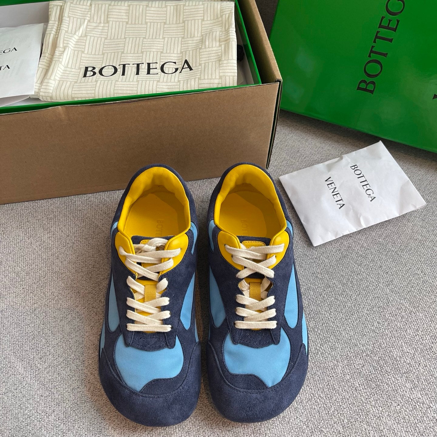 Bottega Veneta Orbit Flash Sneakers Blue
