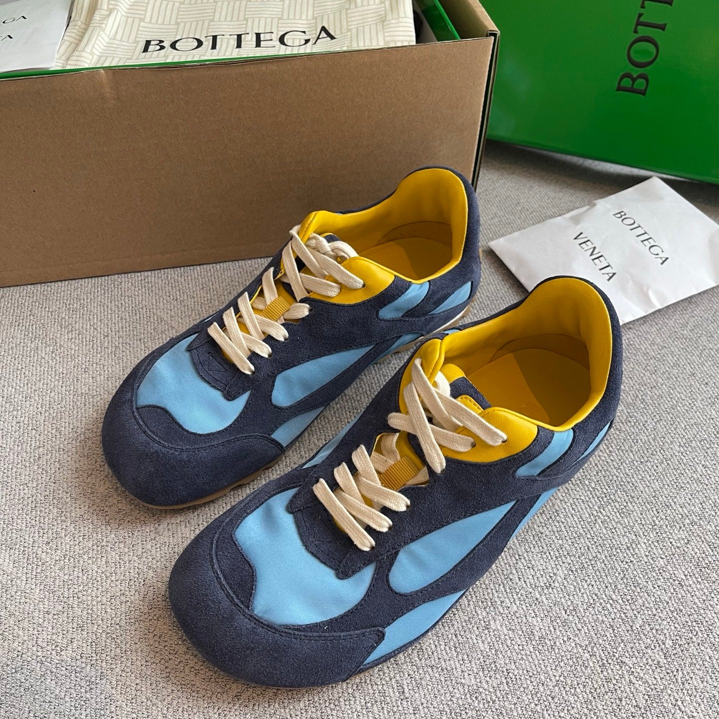Bottega Veneta Orbit Flash Sneakers Blue