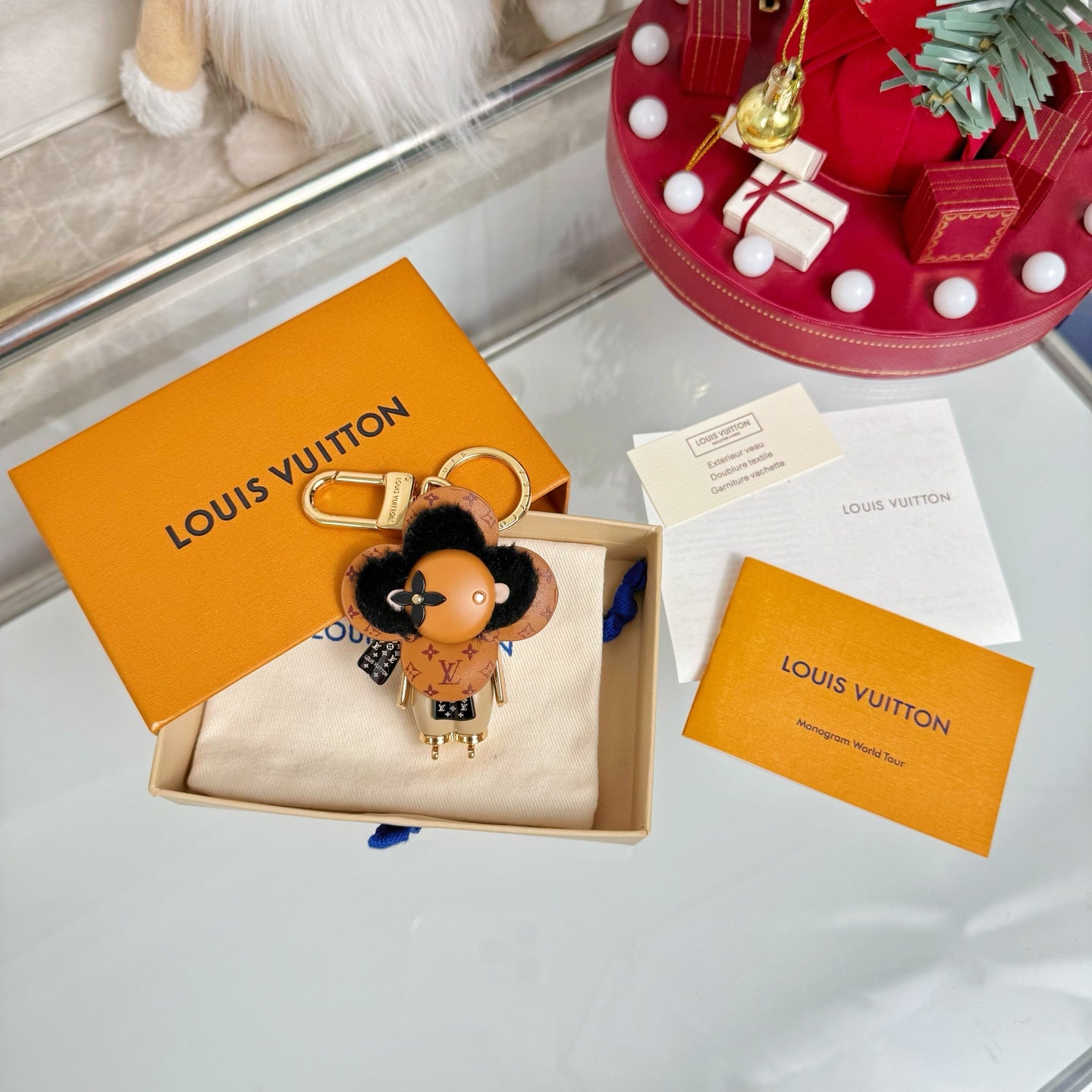 LV Vivienne Ski Bag Charm And Key Holder