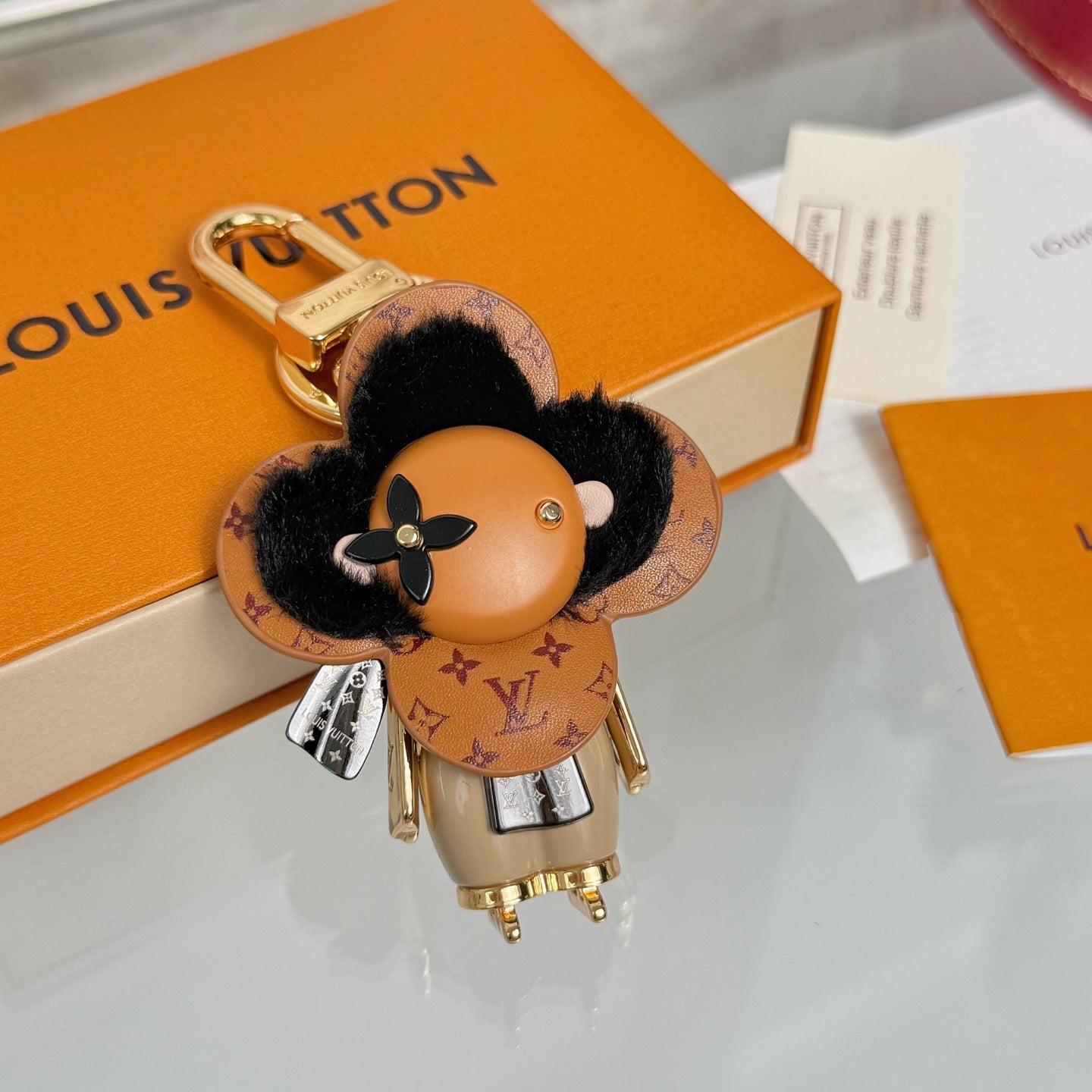LV Vivienne Ski Bag Charm And Key Holder