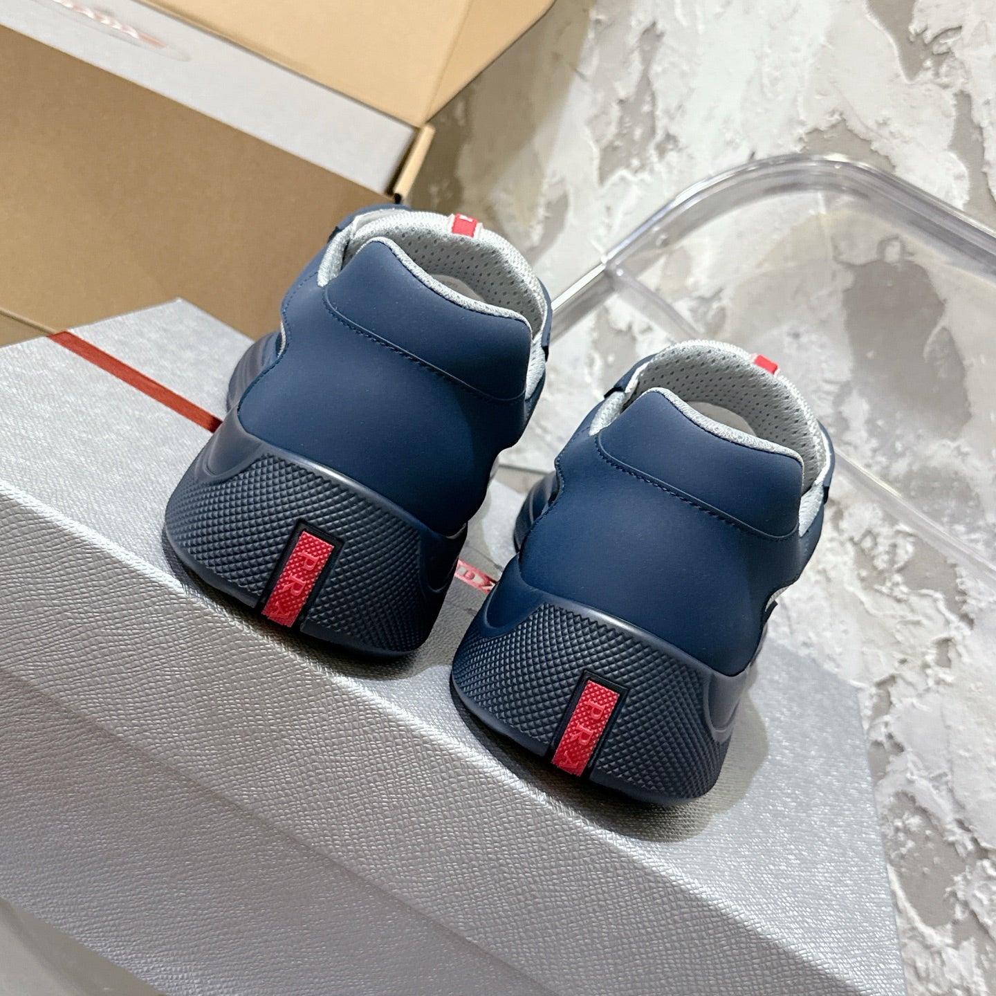 Prada America's Cup Soft rubber and bike fabric sneakers