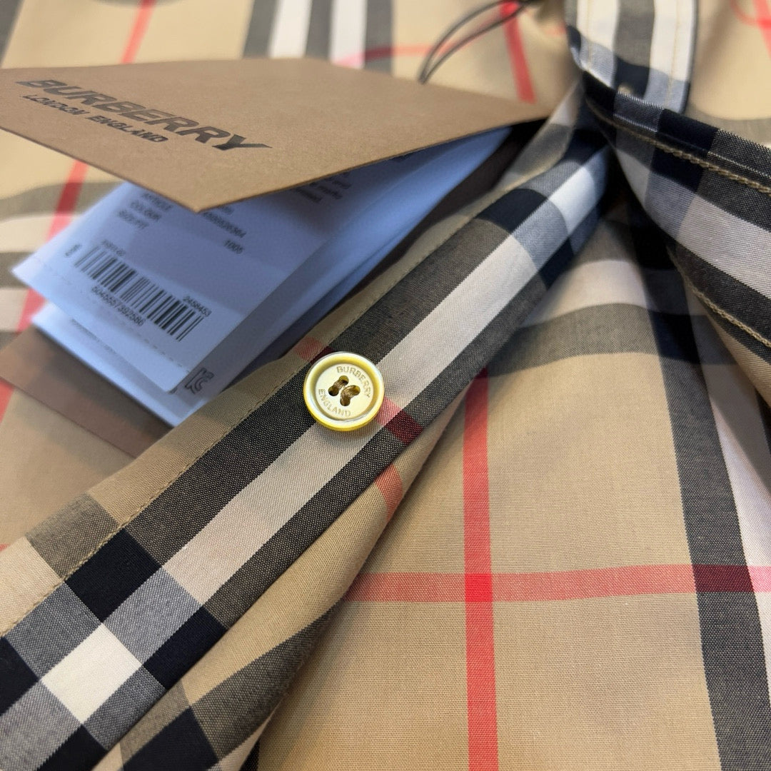 Burberry check s/l shirt