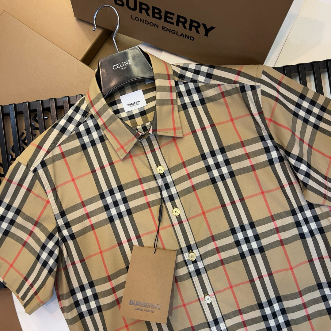 Burberry check s/l shirt