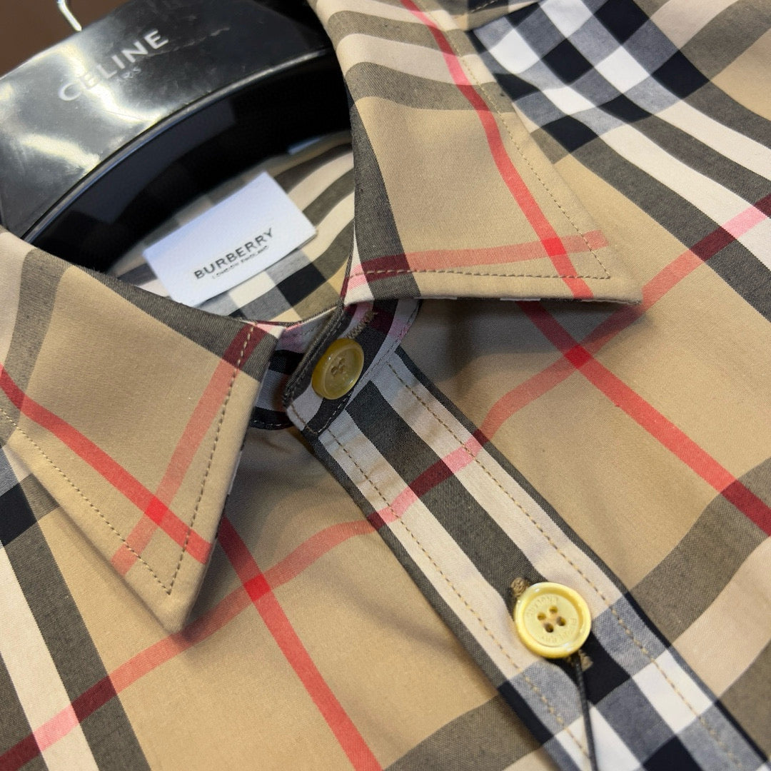 Burberry check s/l shirt