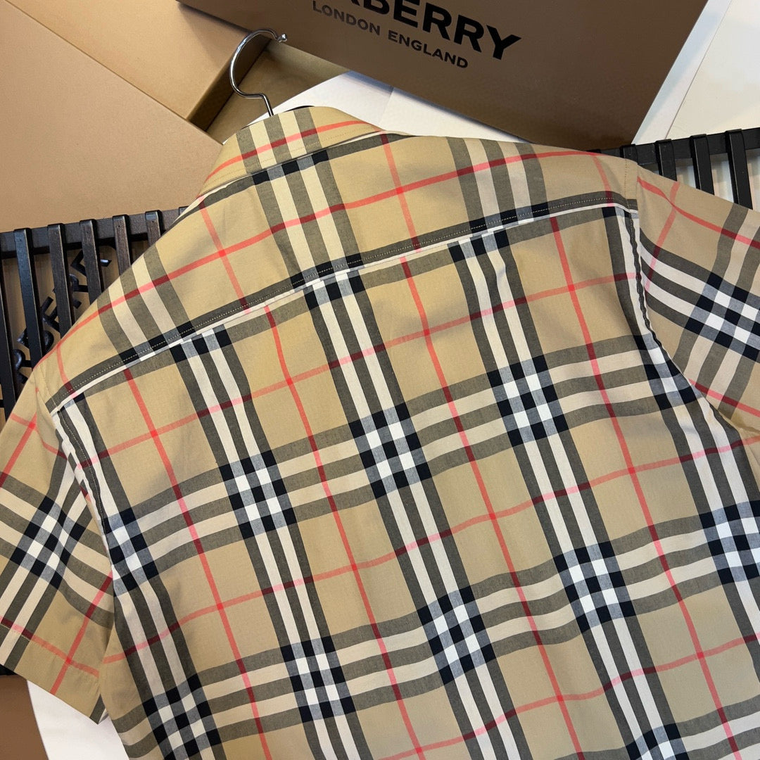 Burberry check s/l shirt