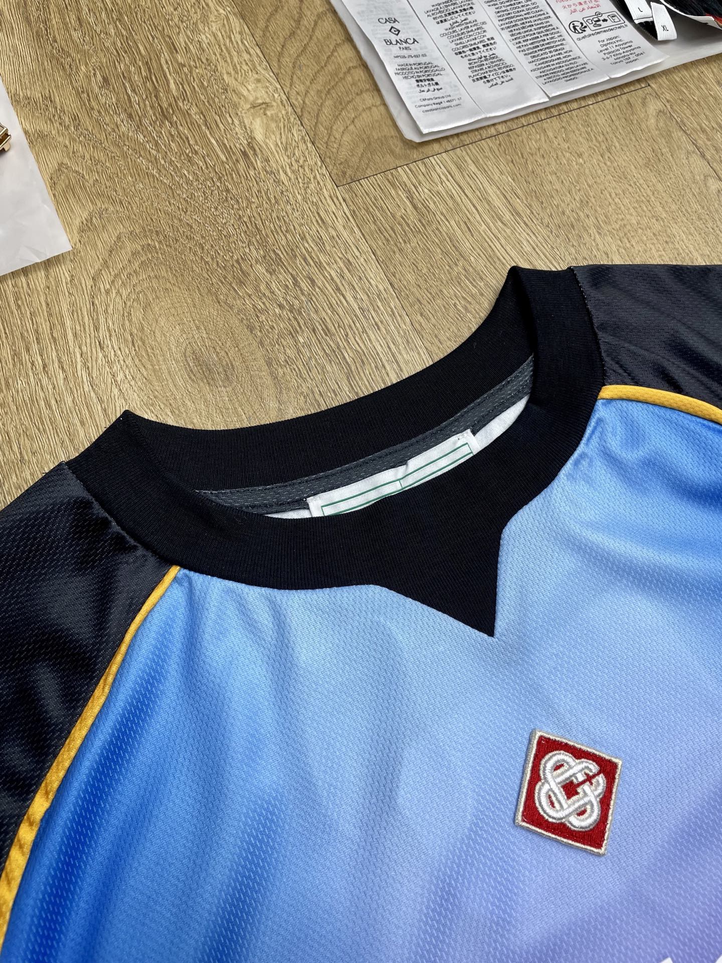 Casablanca Gradient Short-Sleeve Football Shirt
