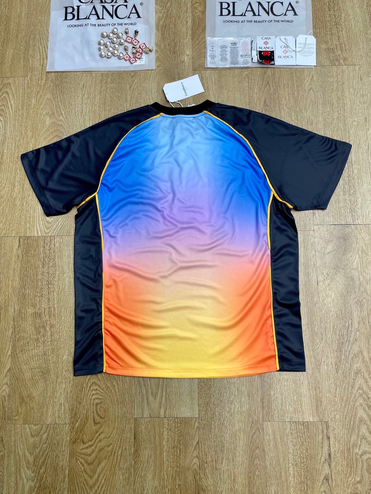 Casablanca Gradient Short-Sleeve Football Shirt
